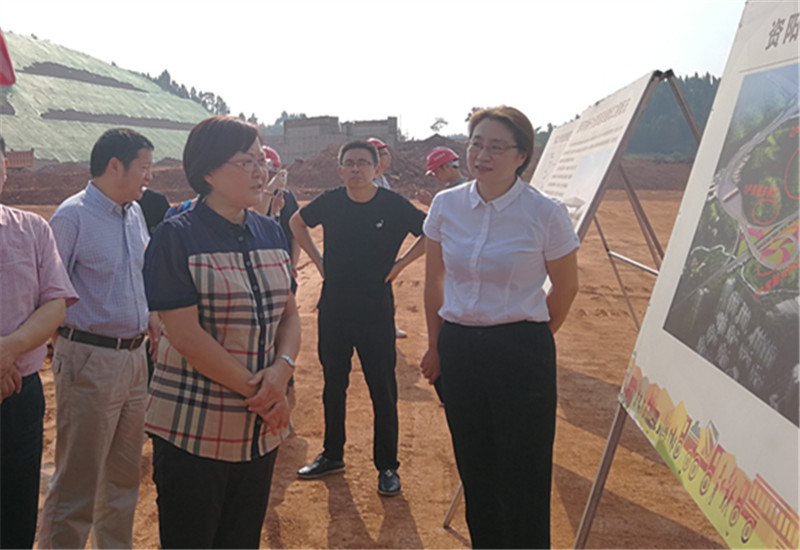 資陽市政協(xié)主席陳莉萍調(diào)研嬌子大道西延線建設(shè)項目